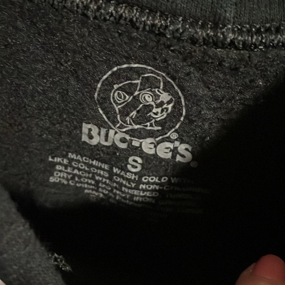 Buc-ee's Black Beaver Logo homeboy Hoodie small - Picture 6 of 8